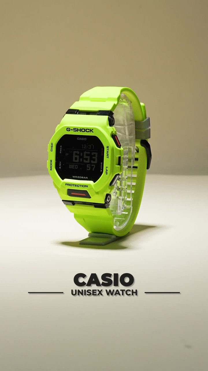 ジャンクCASIO G-SHOCK デジタル腕時計 グリーン/イエロー G-SQUAD G-SHOCK Gショック GBD-200 シリーズ スマートフォンリンク