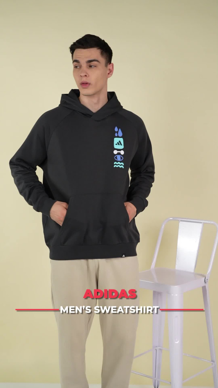 ADIDAS Full Sleeve Printed Men Sweatshirt - Buy ADIDAS Full Sleeve