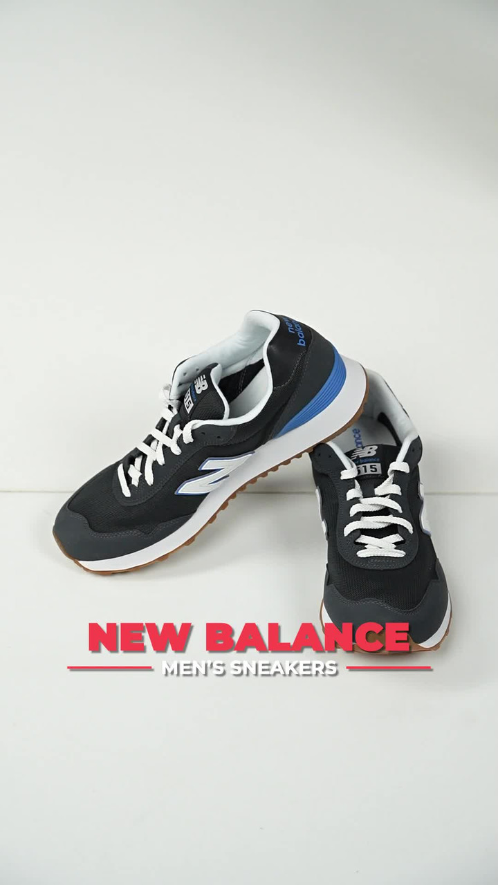 New Balance Mens White and Black Sneakers with Blue Highlights New Balance CM997HEV | Hypebeast main image 4