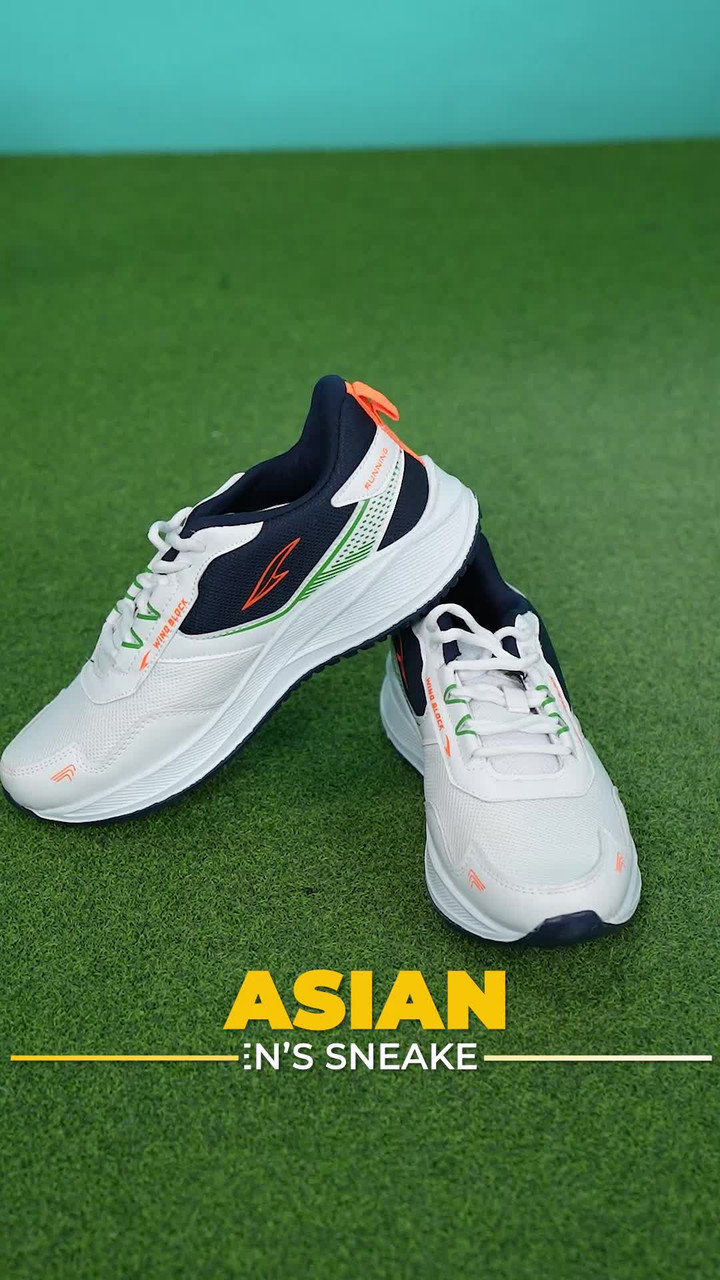 asian Thar-01 White Sneakers,Sports,Training,Gym,Walking,Stylish