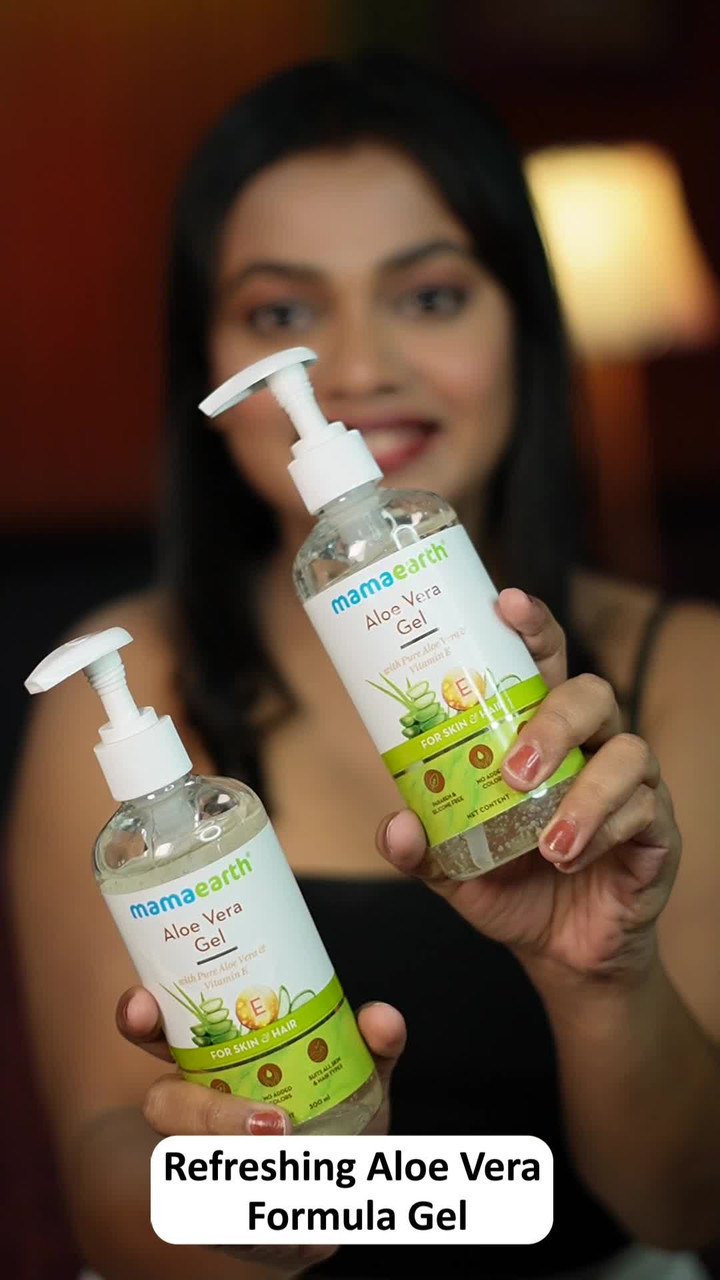 Mamaearth Aloe Vera Gel for Glowing Skin & Hair with Pure Vera & Vitamin E  - Price in India, Buy Mamaearth Aloe Vera Gel for Glowing Skin & Hair with  Pure Vera