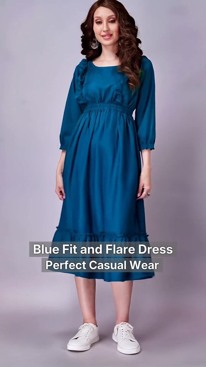 sachin and babi light blue dress Plus Size Carina Donna Flare Dress w/ Pockets – L I V D