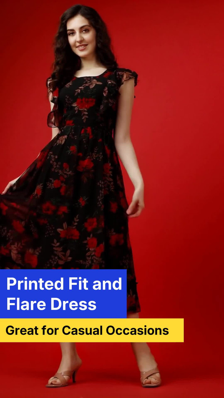 sachin and babi light blue dress Red Dress with Black Sandals Smart Casual Outfits (18 ideas & outfits) main image 0