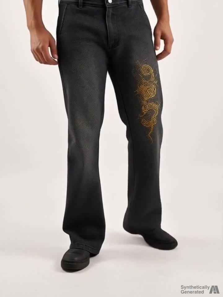 FUGAZEE Flared Men Black Jeans - Buy FUGAZEE Flared Men Black