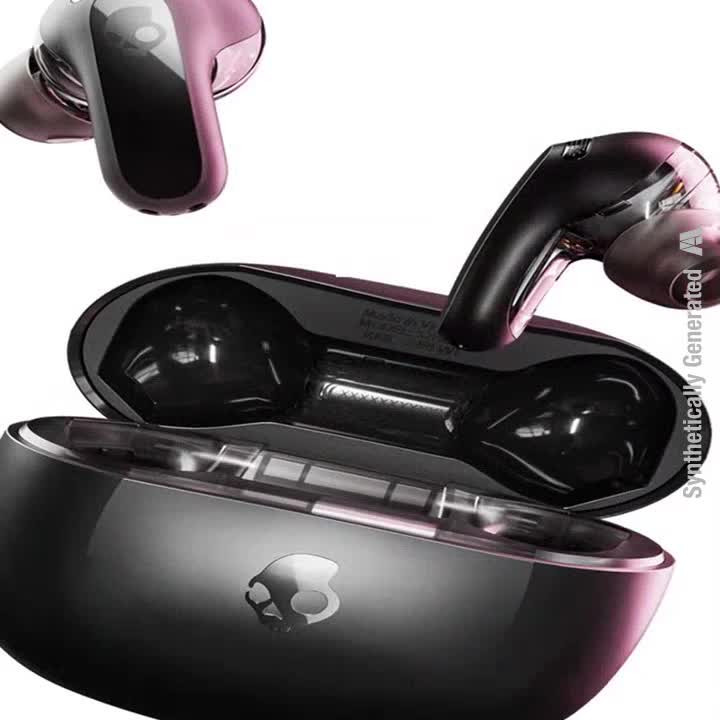Skullcandy Rail ANC TWS 4-mic,Wireless Charging Case, Dual Pairing