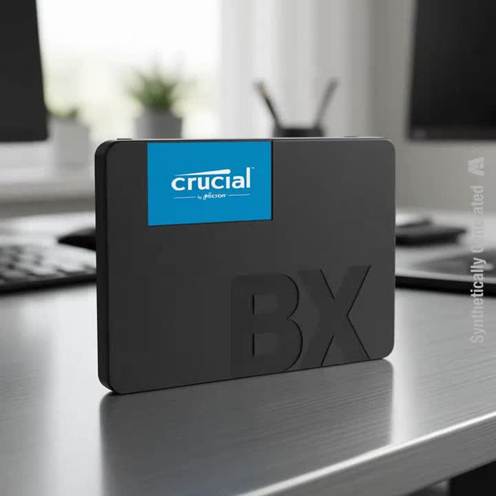 Crucial BX500 480 GB Laptop, Desktop Black SATA Internal Solid