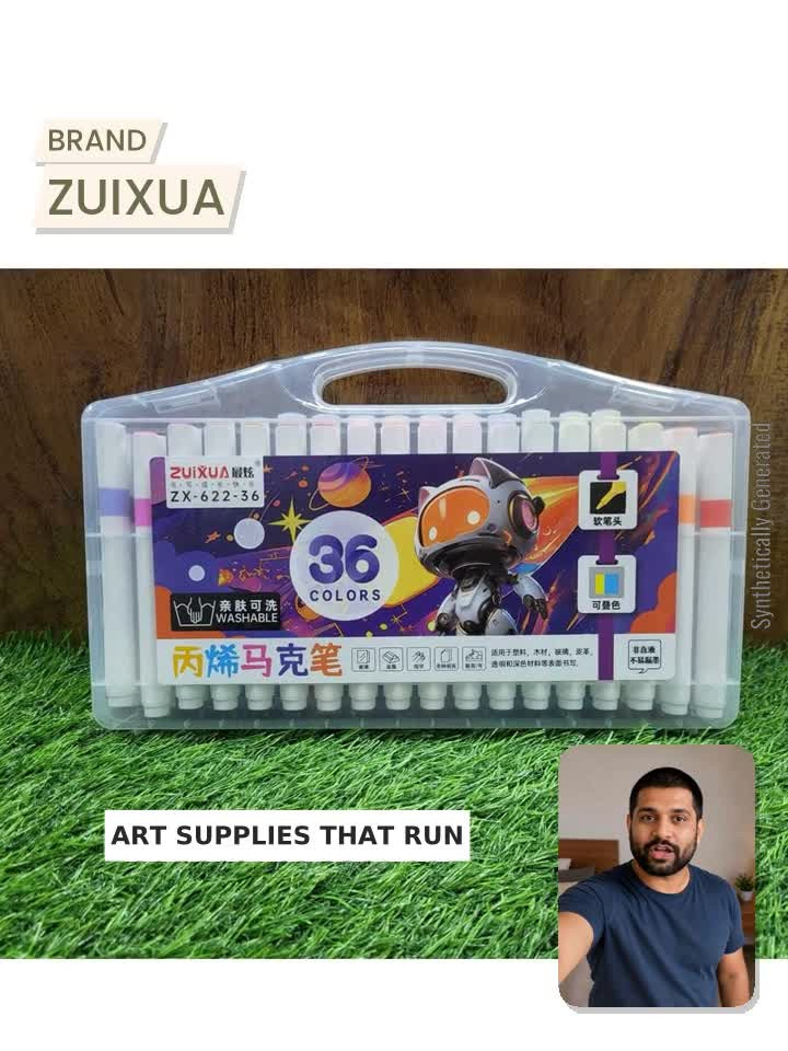 Flipkart.com | Zuixua Acrylic marker 36 Shades ZX-622-36 - Acrylic