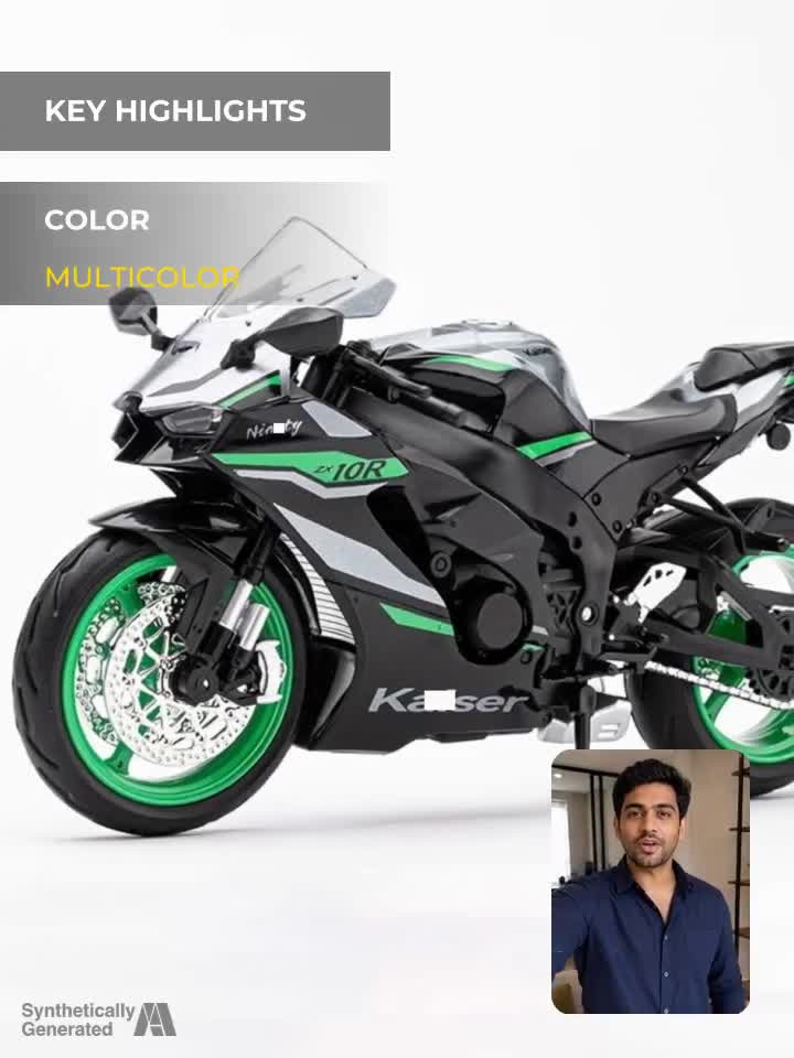 ycf110ycf110　2本セット TOYRENTTO 1:12 Kawasaki Ninja ZX-10R Diecast Bike Model Metal Toy