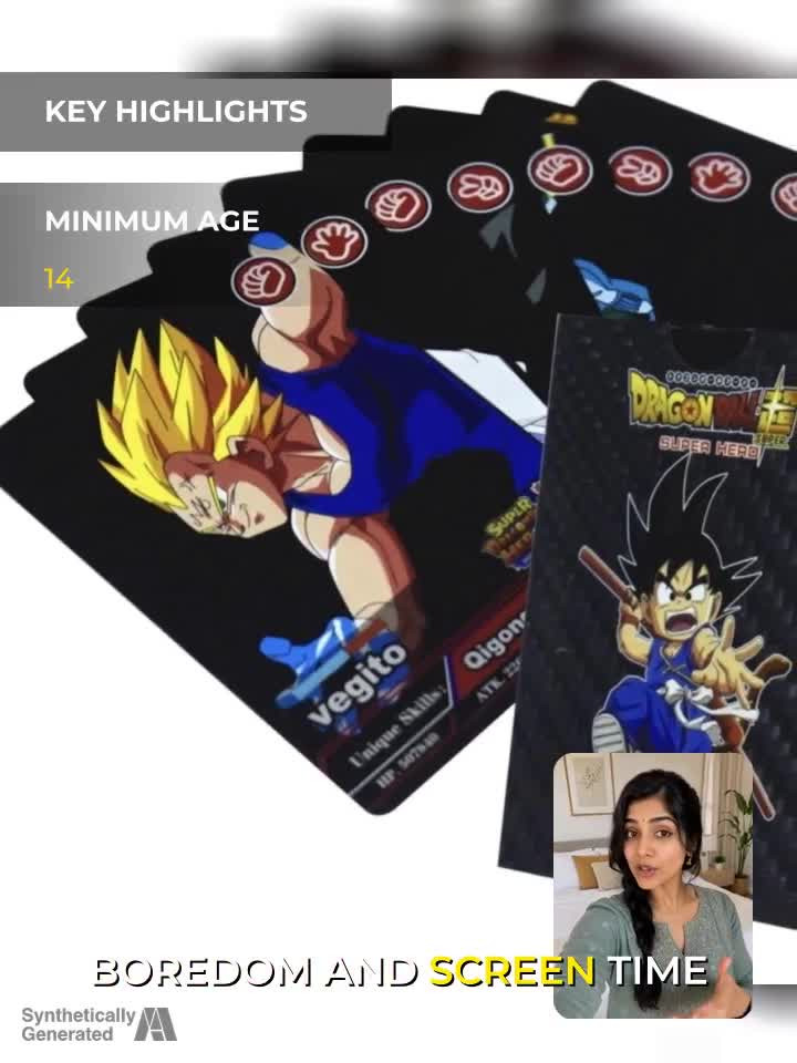 Thrifx Dragon Ball Z Super Hero Goku Trading Cards Black Deck 55