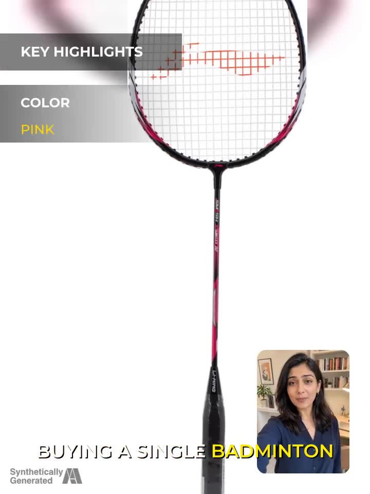 LI-NING Smash XP 60 IV Badminton Racket (Set of 1 + 1 Full Cover