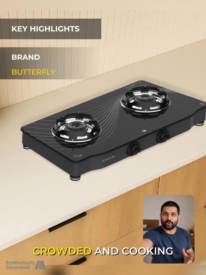 Butterfly Renz Glass Manual Gas Stove Price in India - Buy