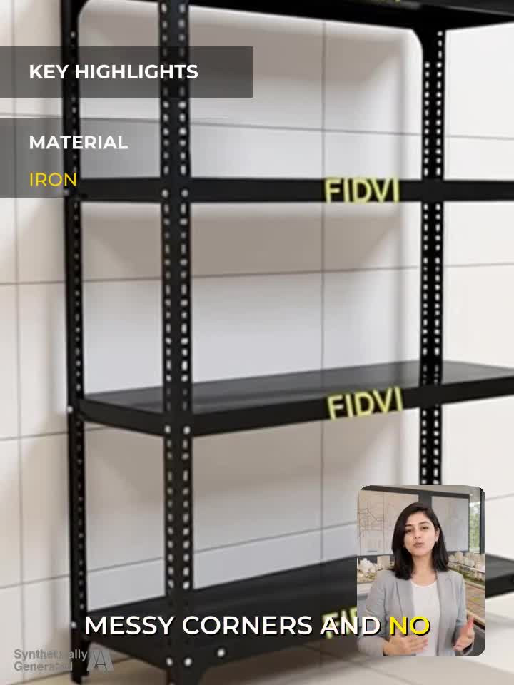 FIDVI Iron Rack Metal Shelves Storage Shop Rack Luggage Powder