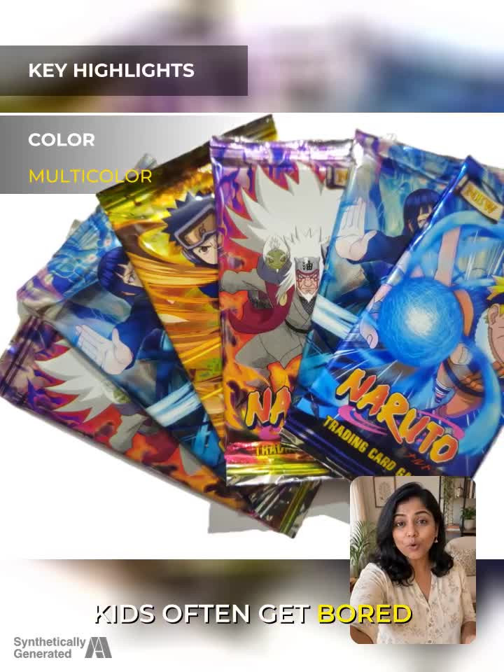 ToyShaala Naruto Trading Card Combo | 100 Cards Set Naruto for