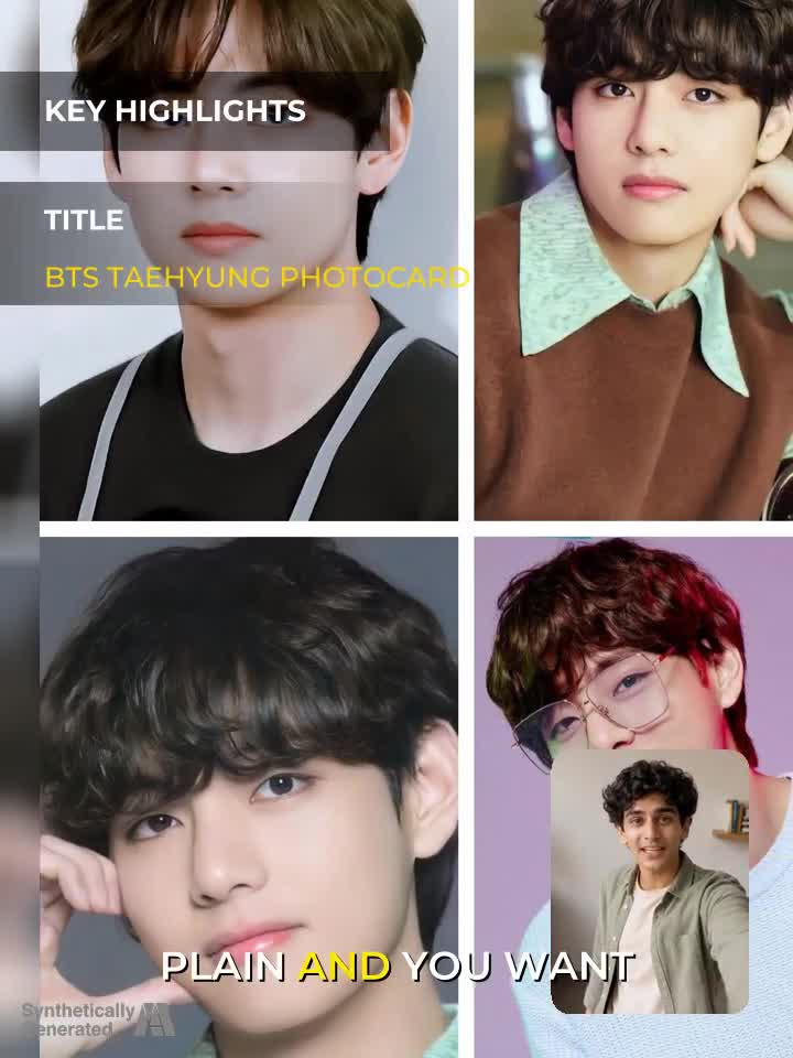 Pack of 11 BTS Member Taehyung (V) Photocard set for BTS Fans | HD
