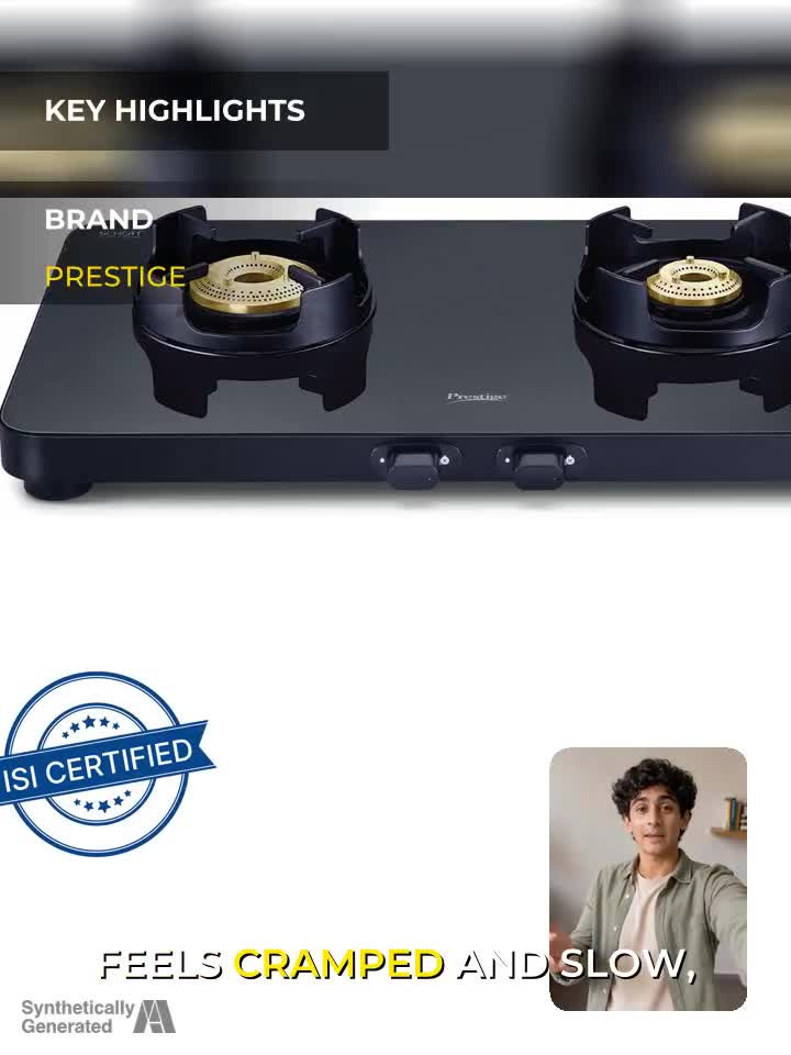 Prestige Edge Schott glass Glass Manual Gas Stove Price in India