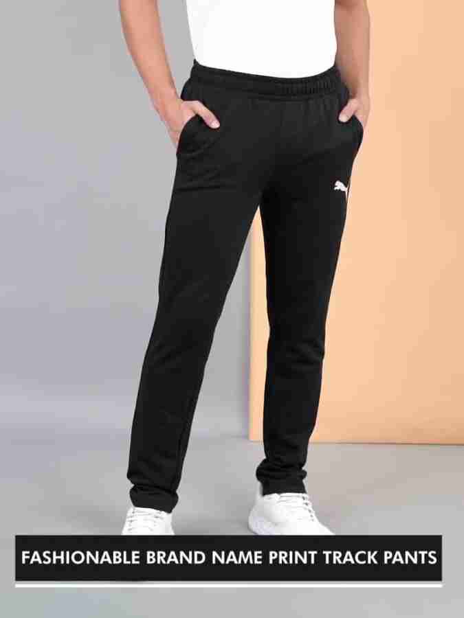 PUMA Logo Pants OH Solid Men Black Track Pants - Buy PUMA Logo Pants OH  Solid Men Black Track Pants Online at Best Prices in India