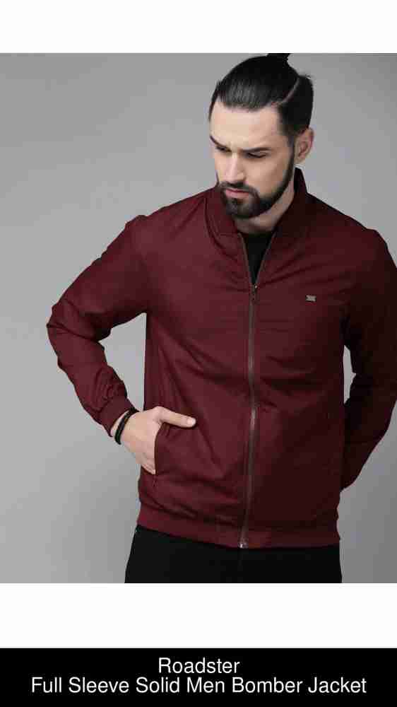 Roadster Full Sleeve Solid Men Jacket - Buy Roadster Full Sleeve