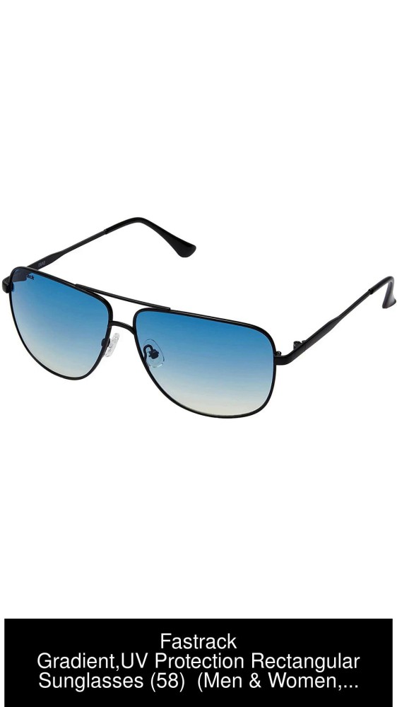 Buy Fastrack Rectangular Sunglasses Blue For Men & Women Online