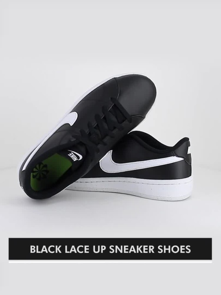 Nike low top black sales and white