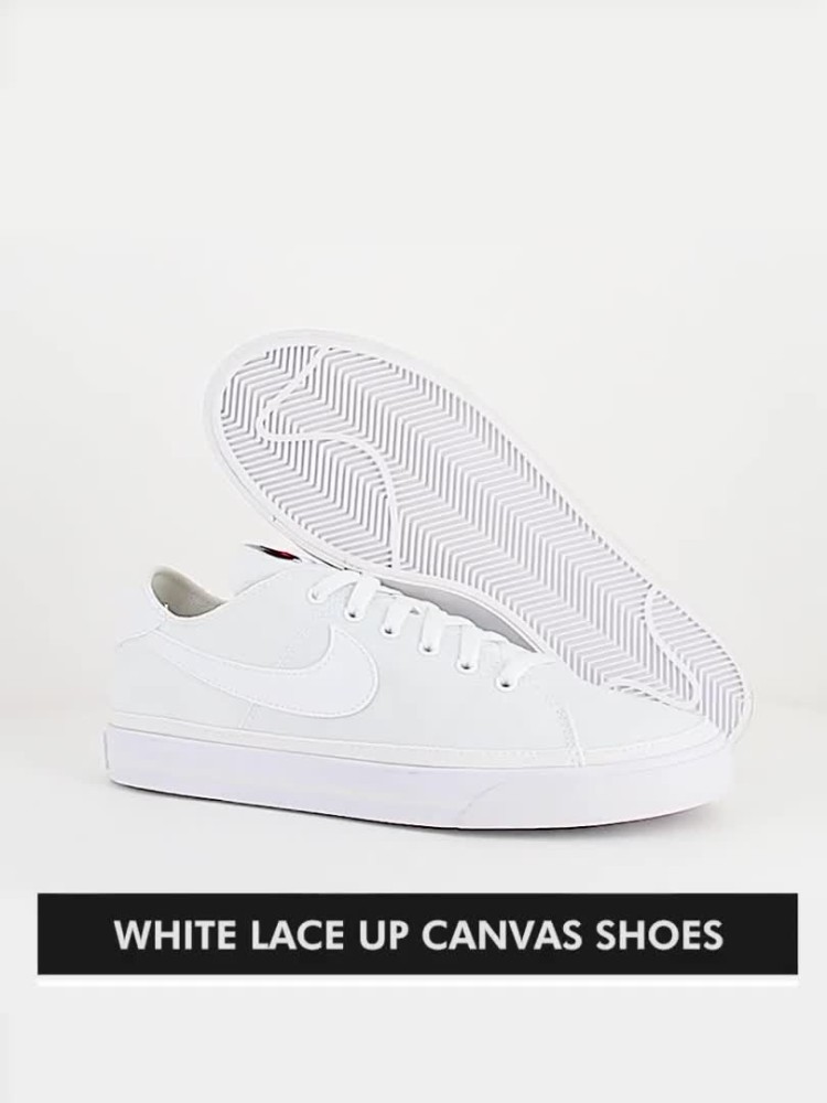 Nike canvas store shoes womens white