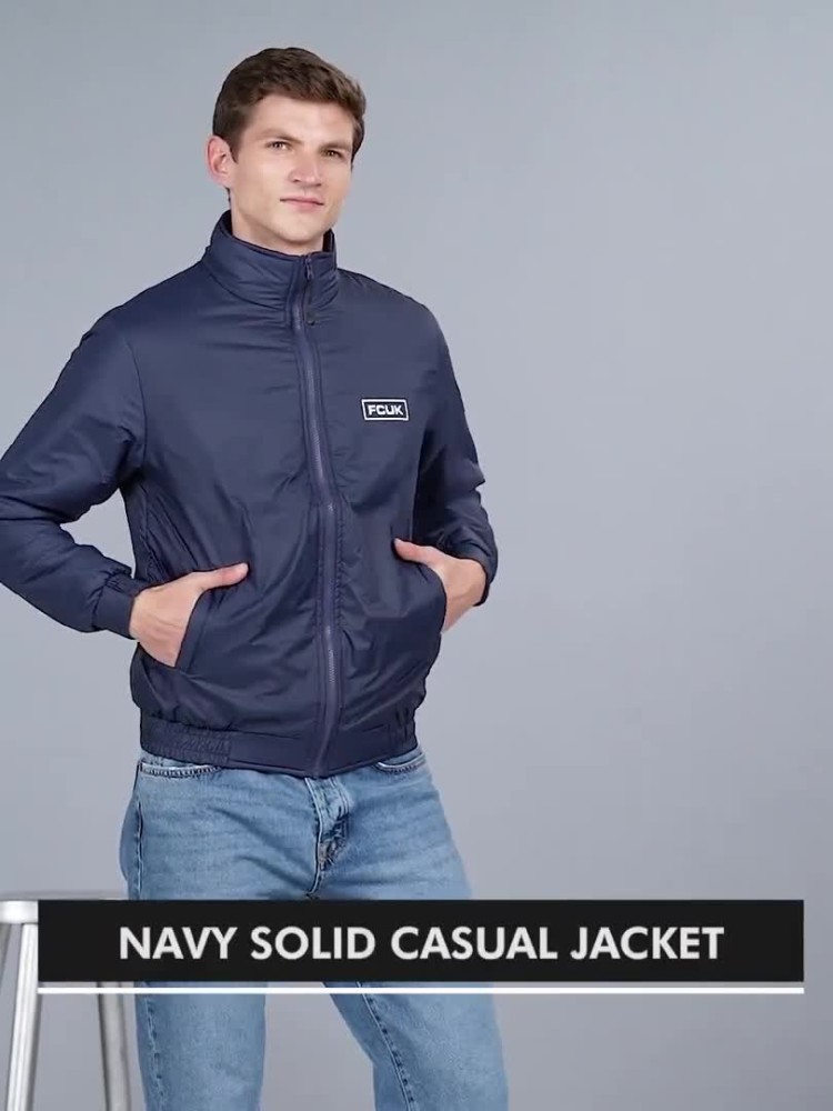 Solid store casual jacket