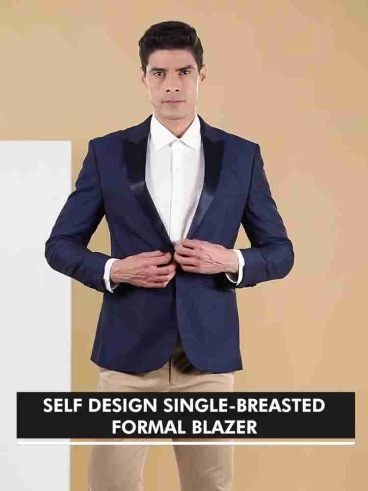 MANQ Solid Single Breasted Formal, Wedding Men Blazer - Buy Charcoal Grey  MANQ Solid Single Breasted Formal, Wedding Men Blazer Online at Best Prices  in India