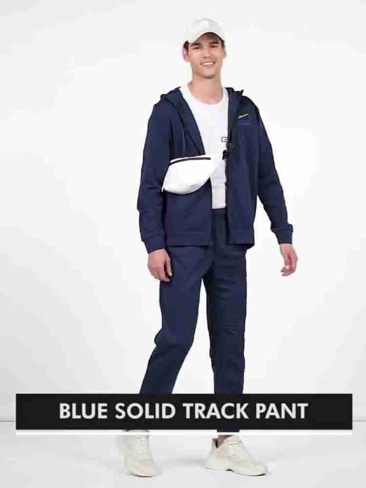 Nike Blue Solid Track Pants Jacket - Buy Nike Blue Solid Track Pants Jacket  online in India