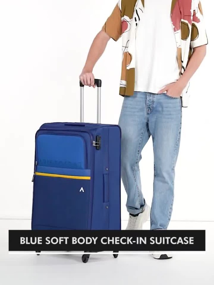 ARISTOCRAT Brezza 4W Strolly (E) 79 Blue Check-in Suitcase 4 