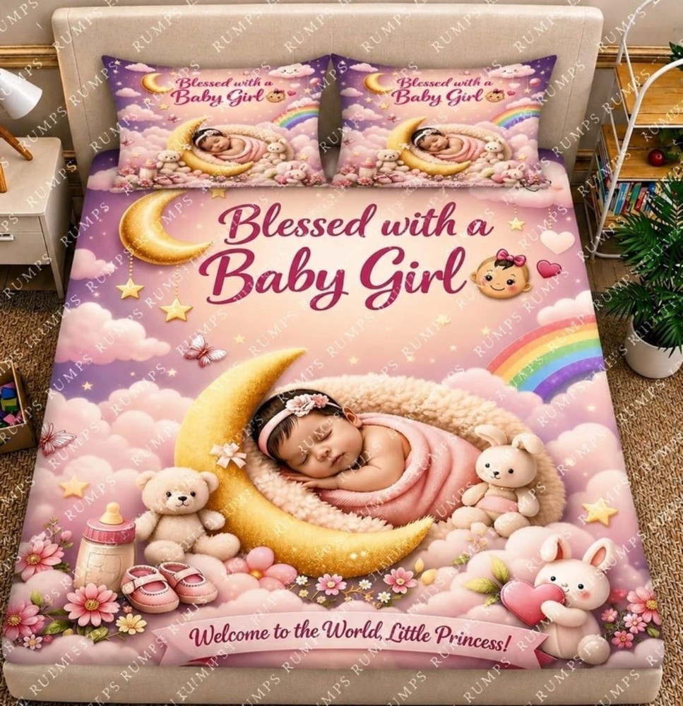 Baby Girl Double Bedsheet — image 1 of 4