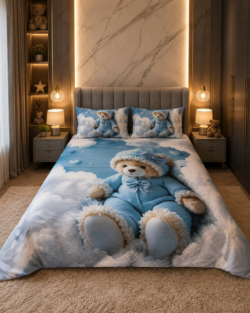 Sky Teddy Bear bedsheet