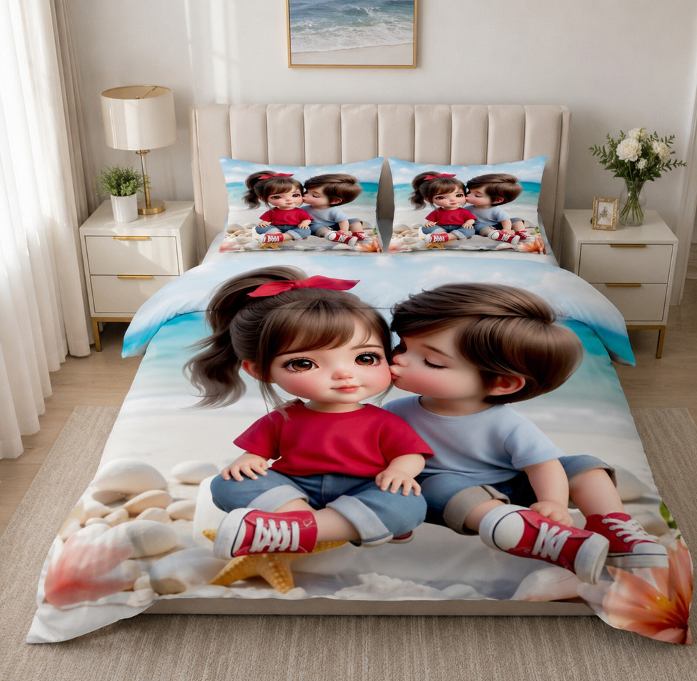 Little Couples King Bedsheet — image 1 of 4
