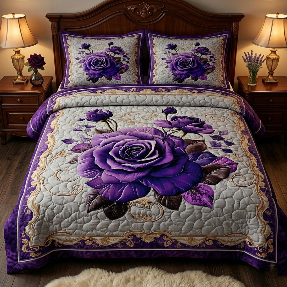 Purple Rose bedsheet
