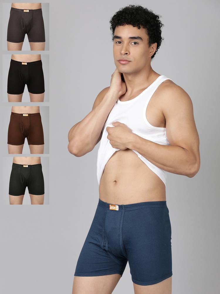 Dixcy Scott Josh Pack of 5 Solid Men Trunk