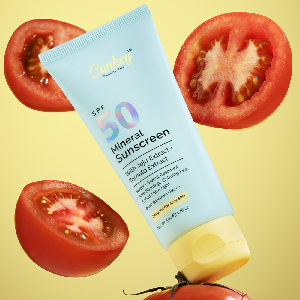 sunkey sunscreen spf 50 pa mineral jeju tomato extract