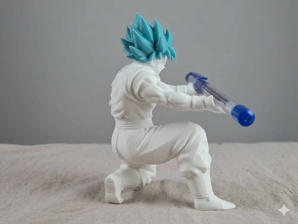 DeskForge 1 Compartments Saiyan Goku Pen Stand (Dragon Ball z) Pen Holder - Pen Holder thumbnail 6