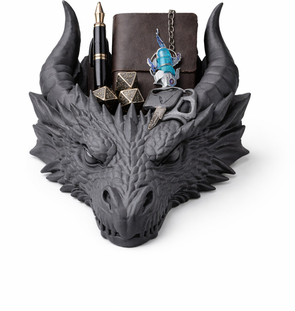 Dragon Head Storage Bow | 3D Printed Desk Tray for Home and Office — view 1
