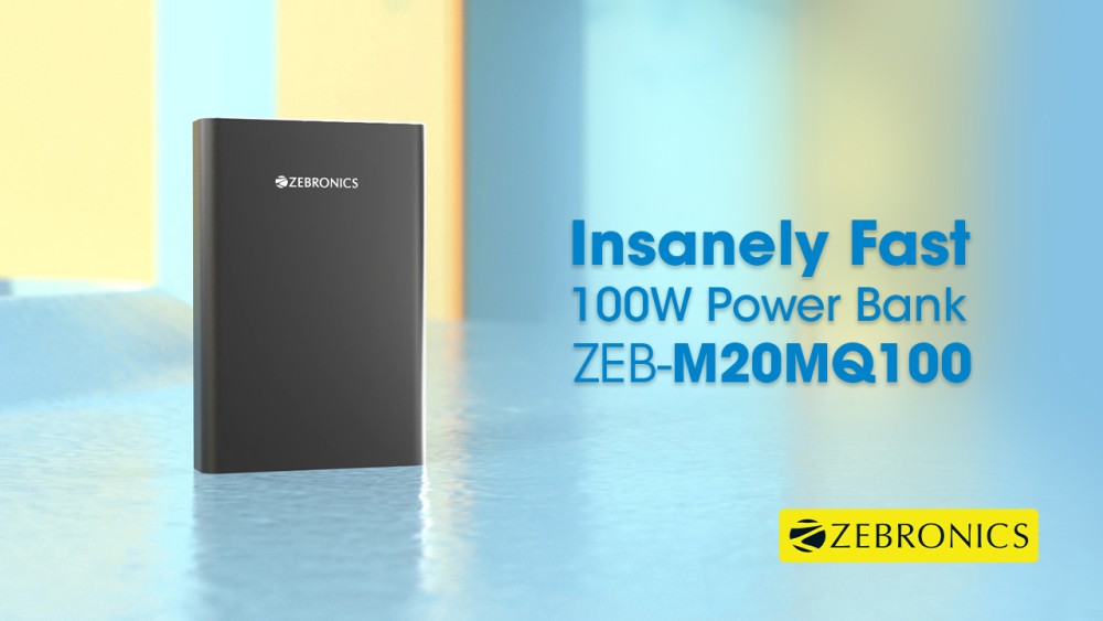 ZEBRONICS 19200 mAh Power Bank (100 W, Fast Charging) Price in India - Buy  ZEBRONICS 19200 mAh Power Bank (100 W, Fast Charging) online at