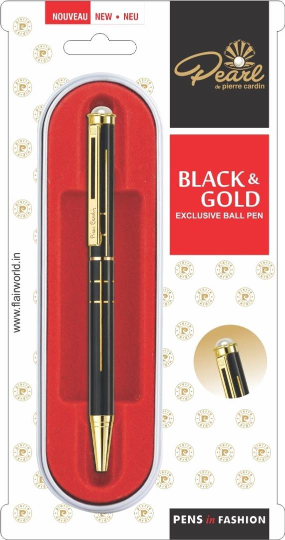 pierre cardin pearl black gold ball pen