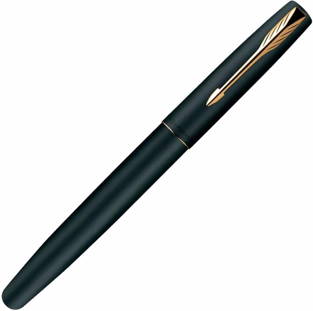 parker frontier matte black gt roller ball pen ink