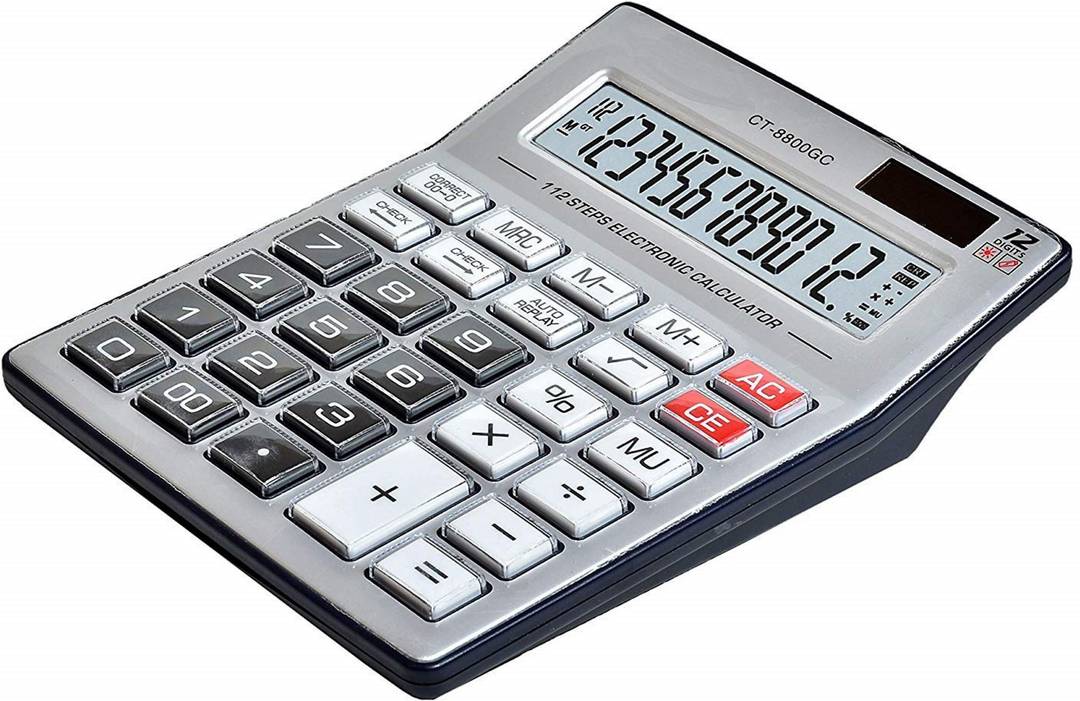 neel ct8800gc ct 8800 gc check correct basic financial calculator 12 digit 2 way power