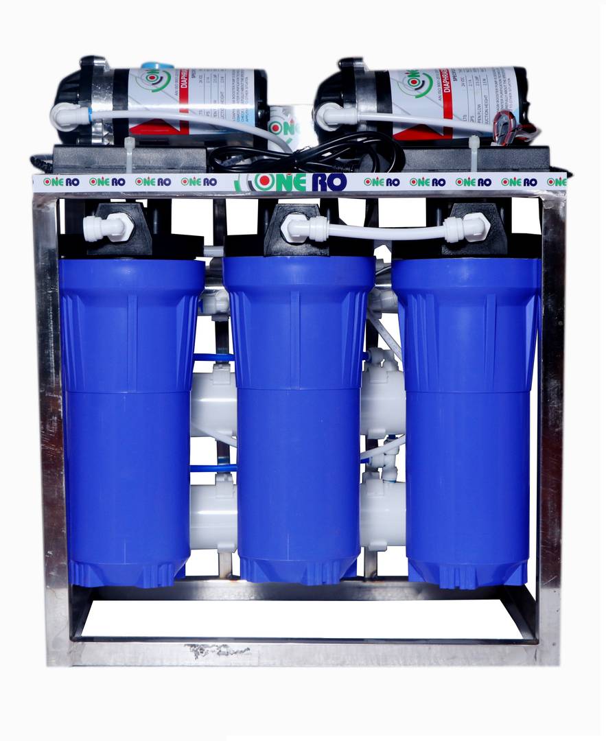 one ro 25 lph commercial water purifier plant double purification stainless steel tds adjuster l