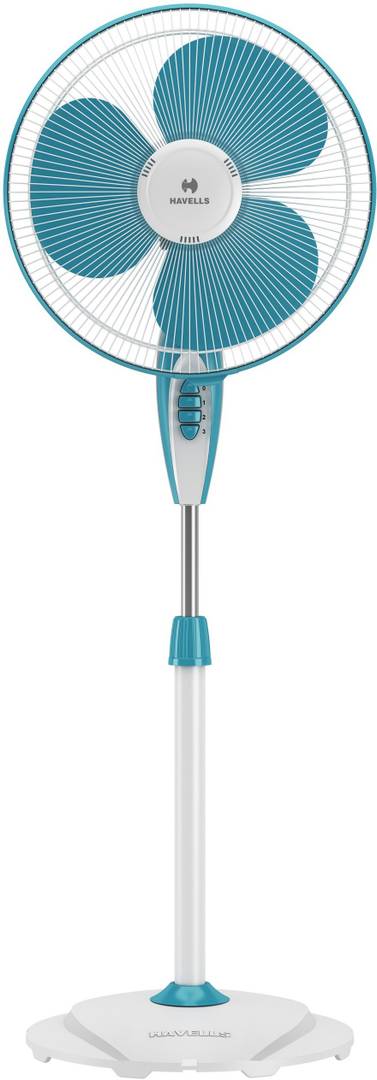 HAVELLS Gatik Neo with 2 Year Warranty 400 mm Pedestal Fan (White Aqua | Pack of 1)