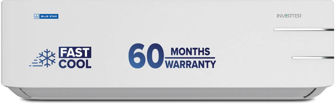 Blue Star 2025 Model 1.5 Ton 3 Star Split Inverter AC (ID318YKU, White)