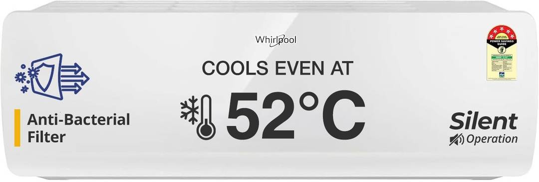 Whirlpool 2025 Model 1.5 Ton 5 Star Split Inverter AC MAGICOOL 15T 5S INV CNV S5K2PP1 - I, MAGICOOL 15T 5S INV CNV S5K2PP1 - O, White