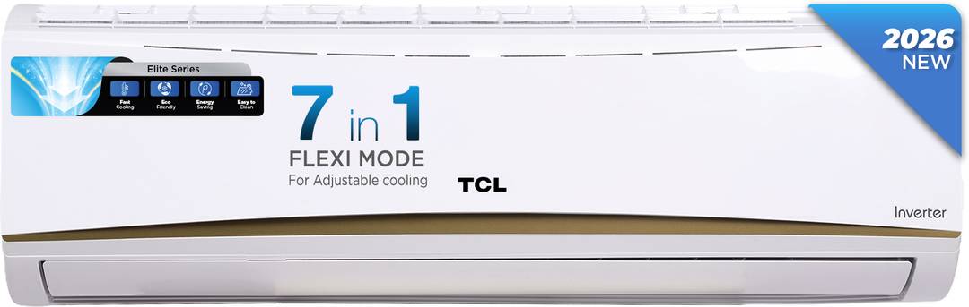 TCL 2026 Model 1 Ton 3 Star Split Inverter 7 Step Convertible with Powerful and Fast cooling, 4 Ways Swing, Blue Fin and Fungal Protection, Energy sav