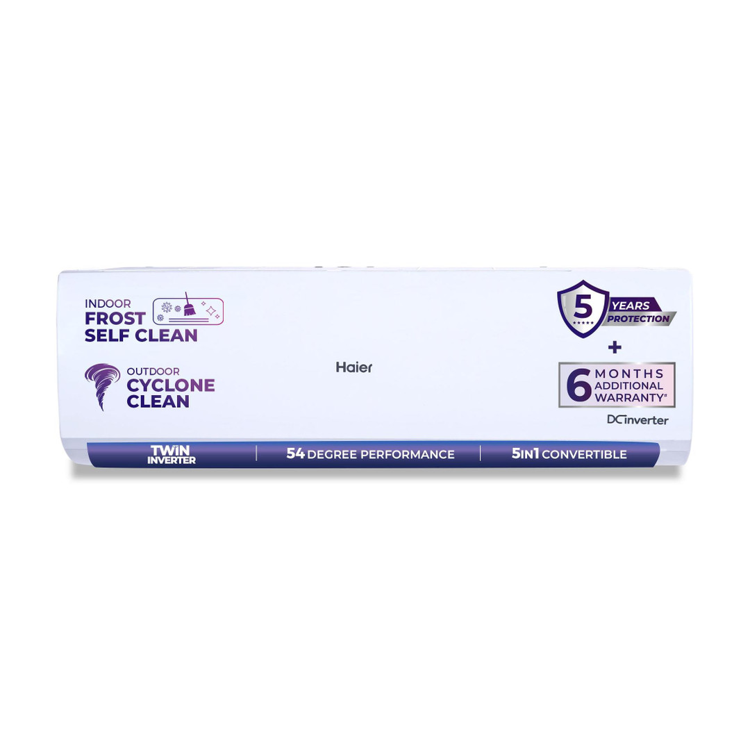Haier 2026 Model 1.5 Ton 3 Star Split Twin Inverter AC HSI17VP-W3NB-PI,HSO17VP-W3NB-PI, White