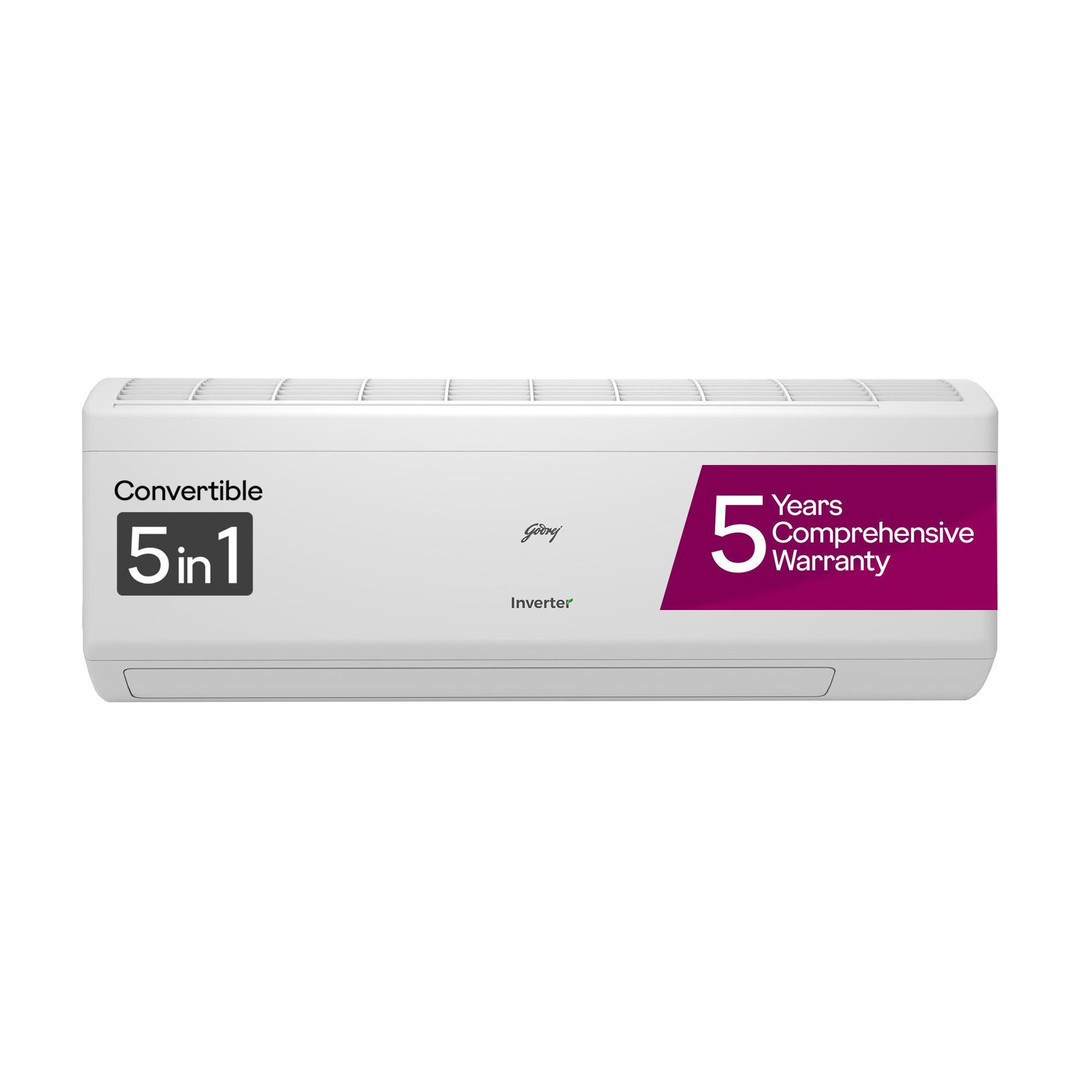Godrej 2023 Model 1.5 Ton 5 Star Split Inverter i-sense Technology with Blue Fin Anti Corrosive Coating AC (AC 1.5T EI 18IINV5R32 WWA/EI 18IINV5R32 WW