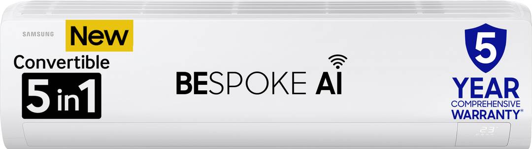 samsung 2025 model 1 5 ton 3 star split inverter wi fi bespoke ai 5 step convertible powerful cooling energy saving 120 expandable ac