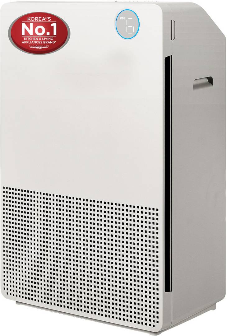 CUCKOO Respure DLX Digital AQI, HEPA-13 Cleans 600 Sqft in 15min (1 Set of Free Filter) Room Air Purifier White
