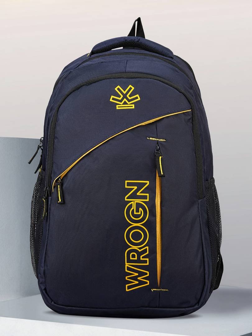 wrogn spacy fits upto 16 inches college bag school bag raincover 45 l laptop backpack